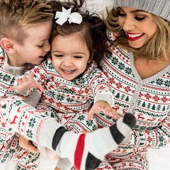 Pyjama de Noël assorti pour toute la famille – Vert ou blanc