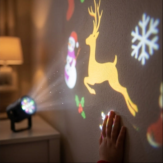 16-Pattern Christmas Projector Light – Indoor & Outdoor