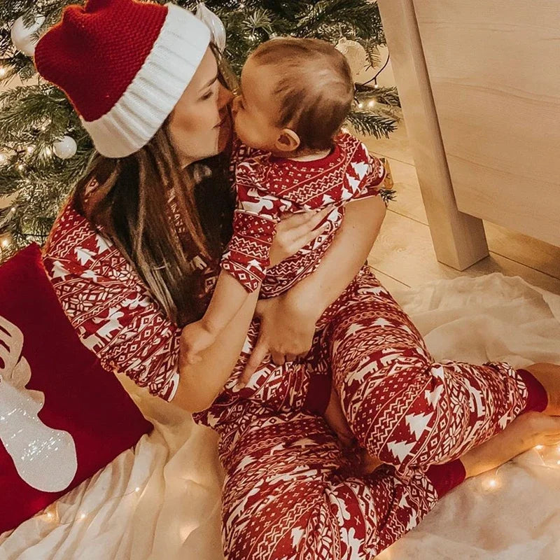 Pyjama de Noël « Merry Xmas » assorti pour la famille