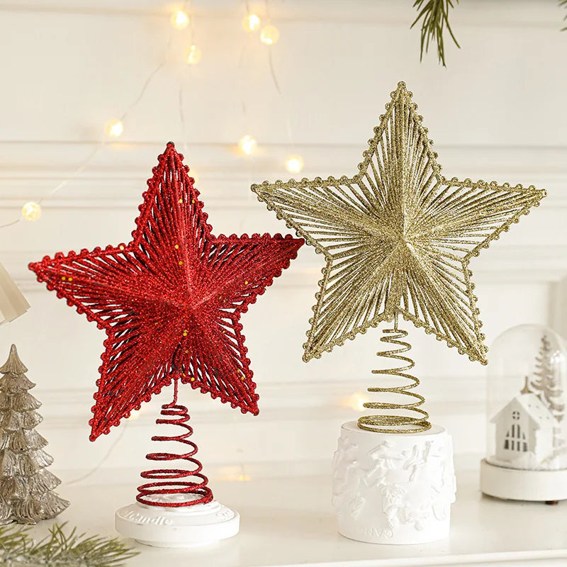 Glitter Christmas Tree Topper Star – 25 cm (10 in)