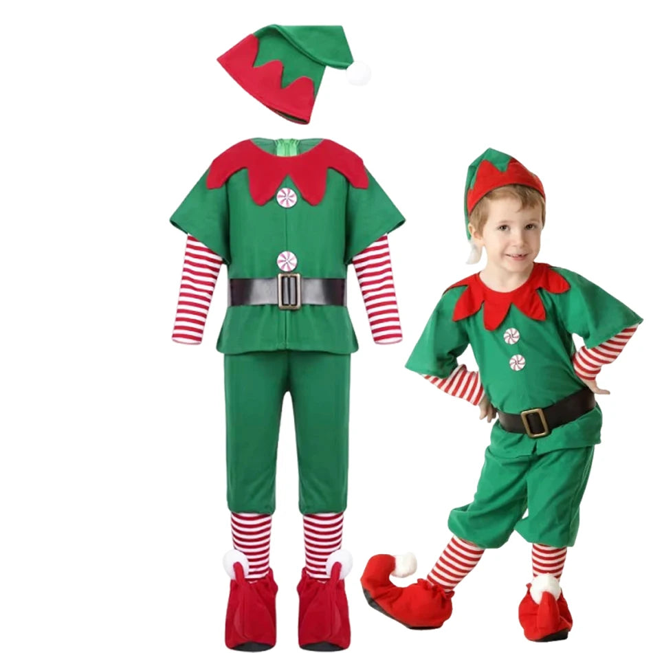 Costume de lutin de Noël – Enfant