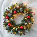 Light-Up Christmas Wreath with LED String