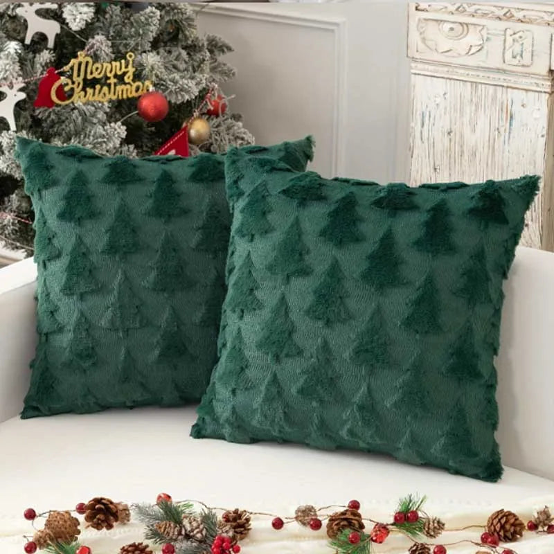 Lot de 4 housses de coussin de Noël – 45 x 45 cm