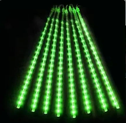 Guirlande lumineuse « pluie d'étoiles filantes » – 8 tubes de 50 cm