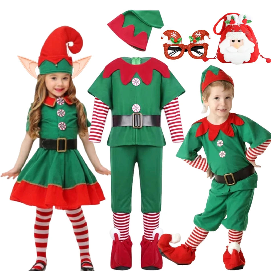 Costume de lutin de Noël – Enfant