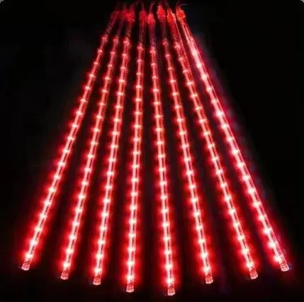 Guirlande lumineuse « pluie d'étoiles filantes » – 8 tubes de 50 cm