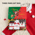 Coffret cadeau de chaussettes de Noël en velours