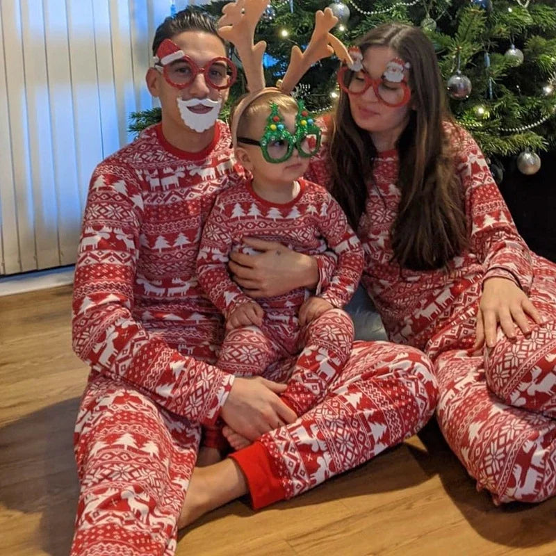 Pyjama de Noël « Merry Xmas » assorti pour la famille