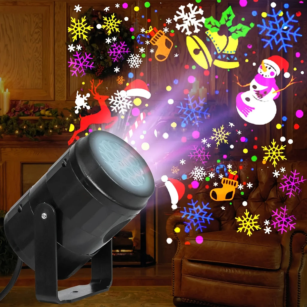 16-Pattern Christmas Projector Light – Indoor & Outdoor