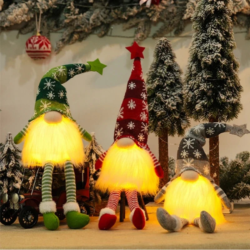 Gnome de Noël lumineux – Veilleuse décorative