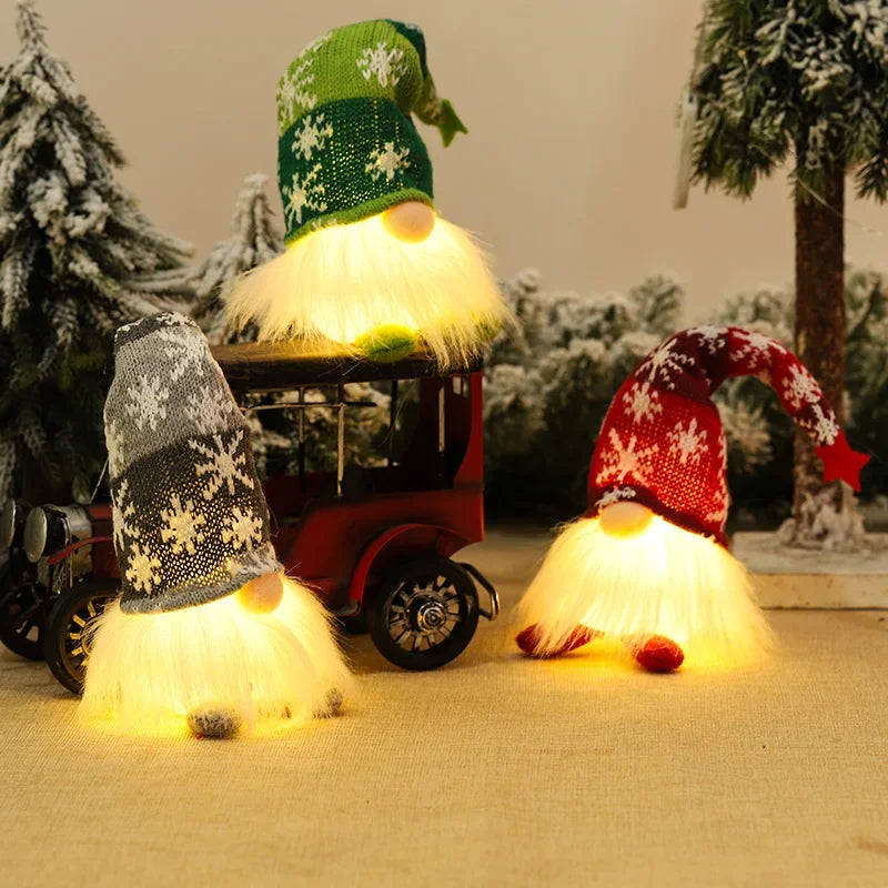 Gnome de Noël lumineux – Veilleuse décorative