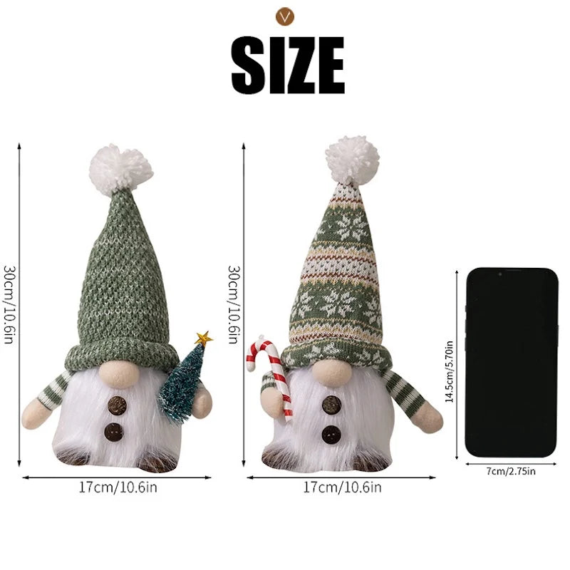 Knitted Light-Up Christmas Gnome 30 cm