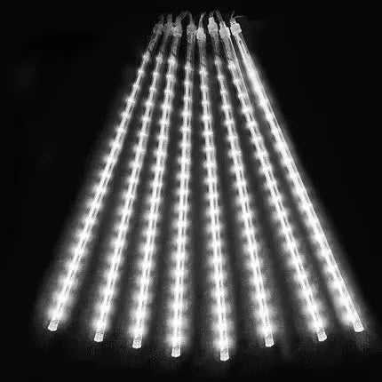 Guirlande lumineuse « pluie d'étoiles filantes » – 8 tubes de 50 cm