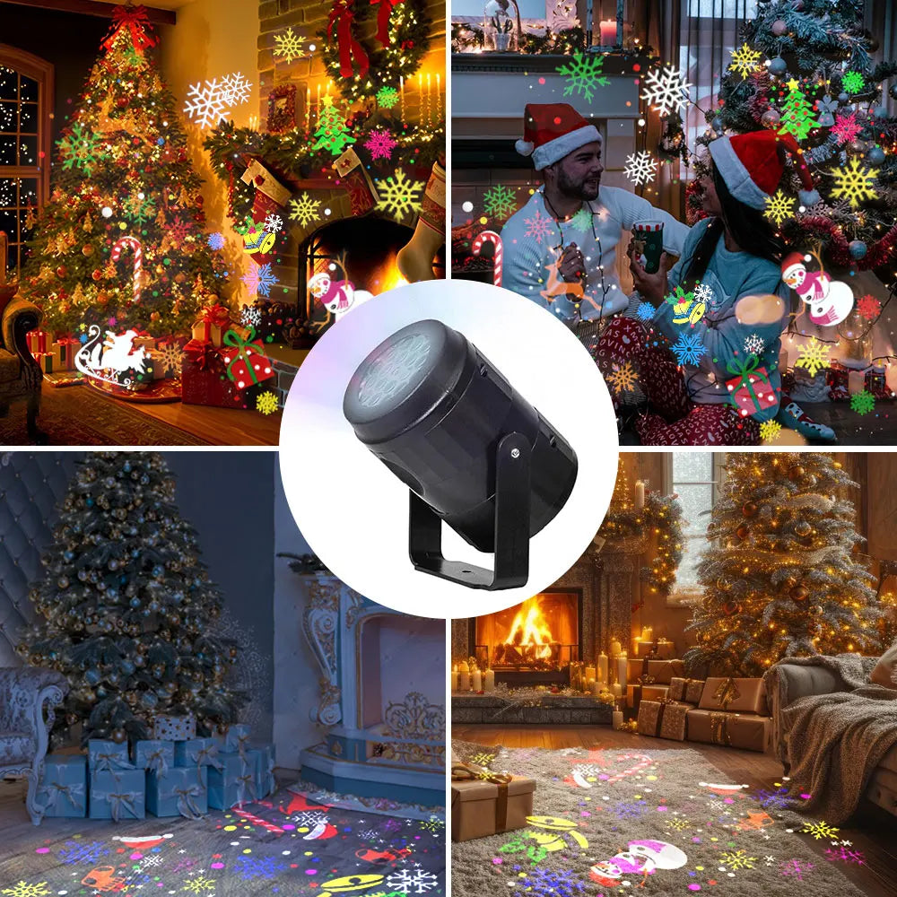 16-Pattern Christmas Projector Light – Indoor & Outdoor