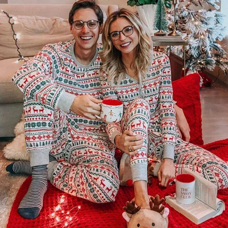 Pyjama de Noël assorti pour toute la famille – Vert ou blanc