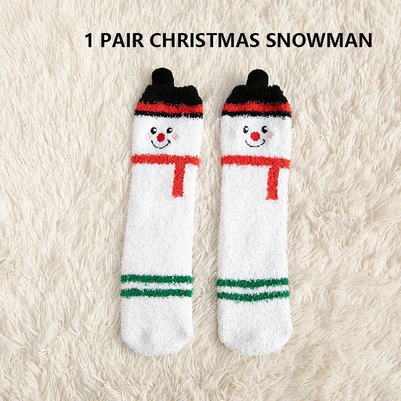 Coffret cadeau de chaussettes de Noël en velours
