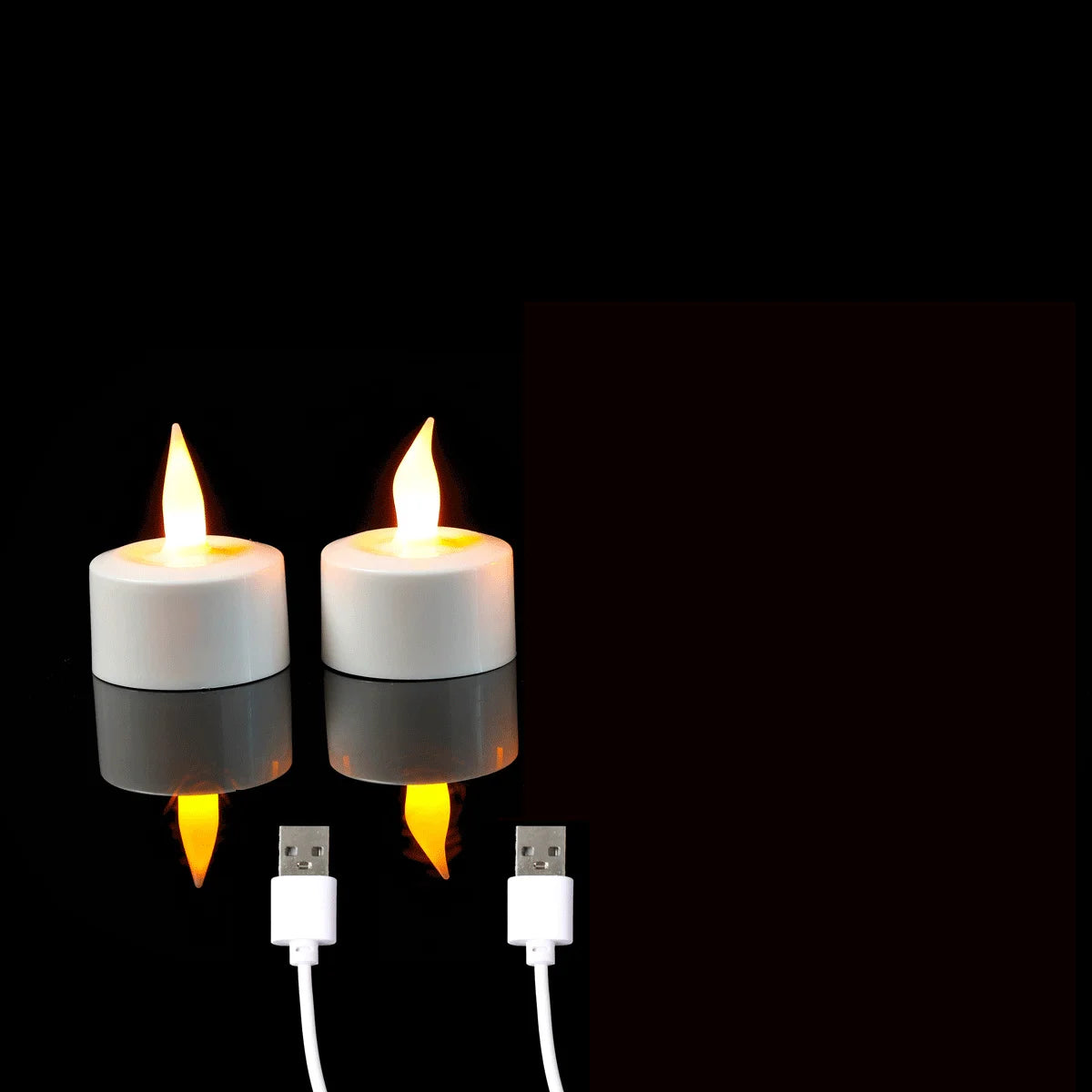 Bougies LED rechargeables sans flamme – Lot de 2, 3 ou 4