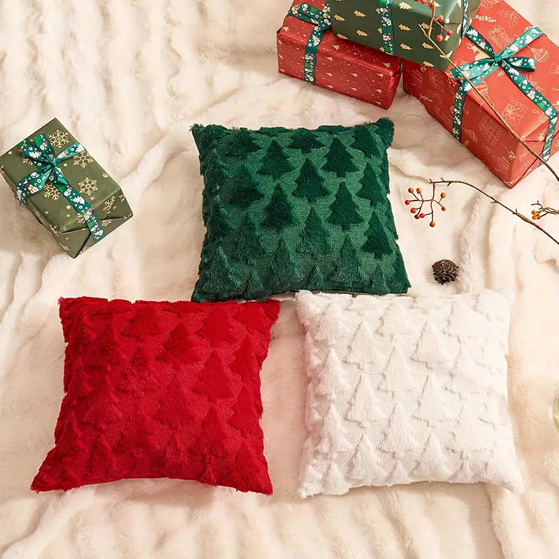 Lot de 4 housses de coussin de Noël – 45 x 45 cm